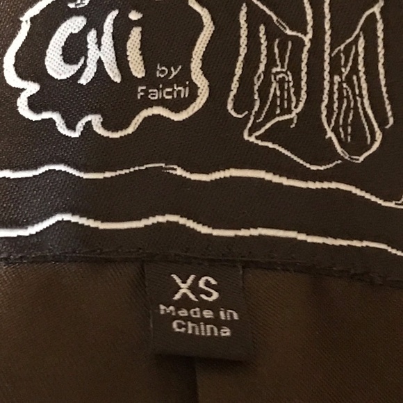 Staggered hem, bell sleeves, studded brown suede jacket CHI by Carlos Falchi - Picture 4 of 10